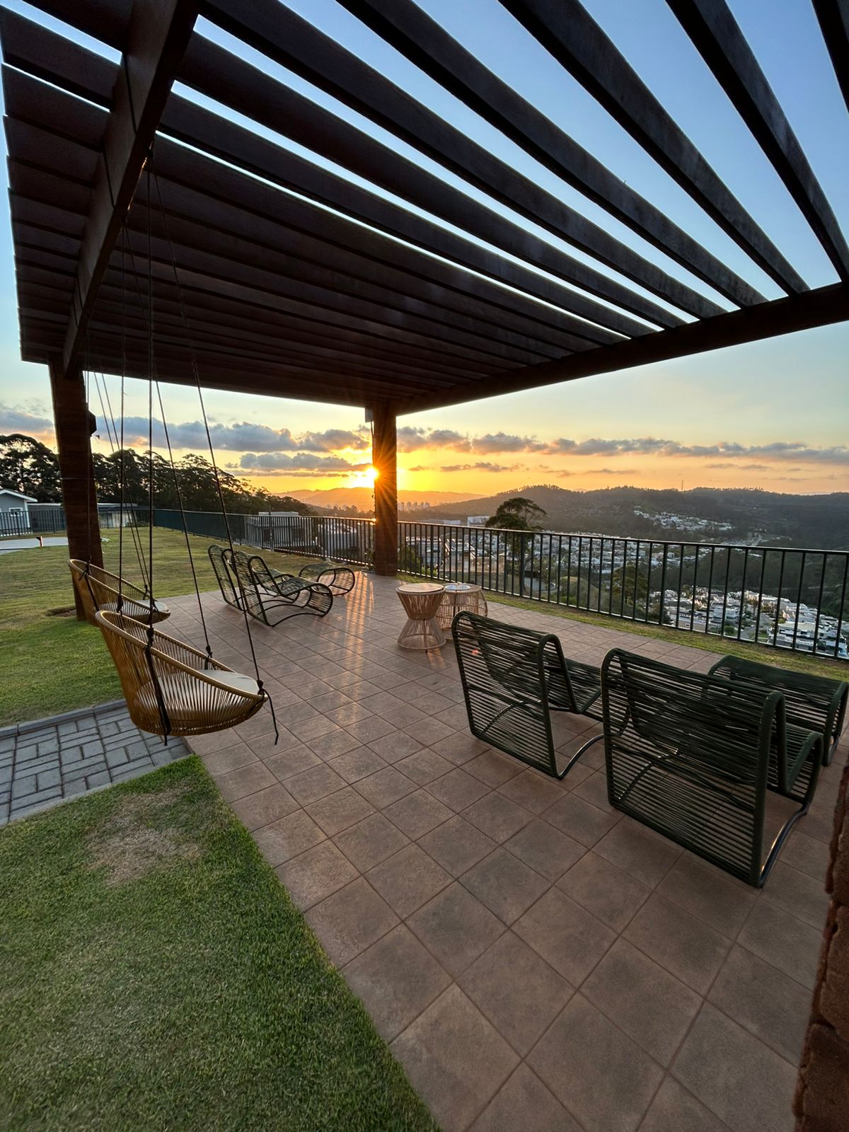 Sunset seen from the lookout at Campos do Conde